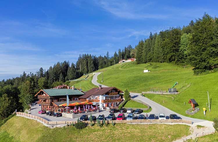 Aufnahme vom Gelände des Alpengasthofs Hochlenzer